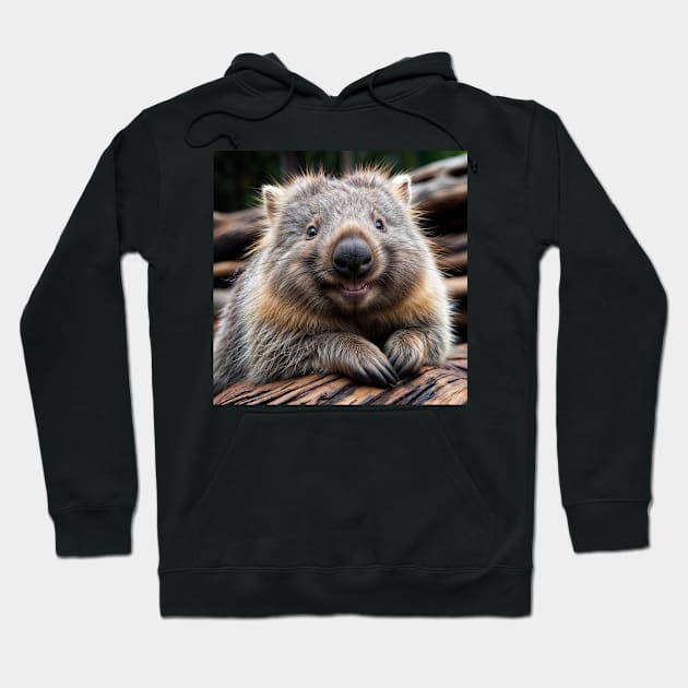 Wombat grins Hoodie by J7Simpson